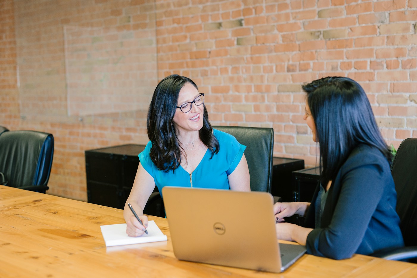 A face-to-face conversation in a welcoming professional setting